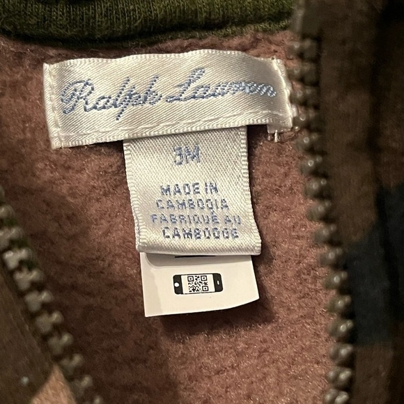 Polo Ralph Lauren Baby Camo Hoodie Sz 3M Jacket - Picture 5 of 5